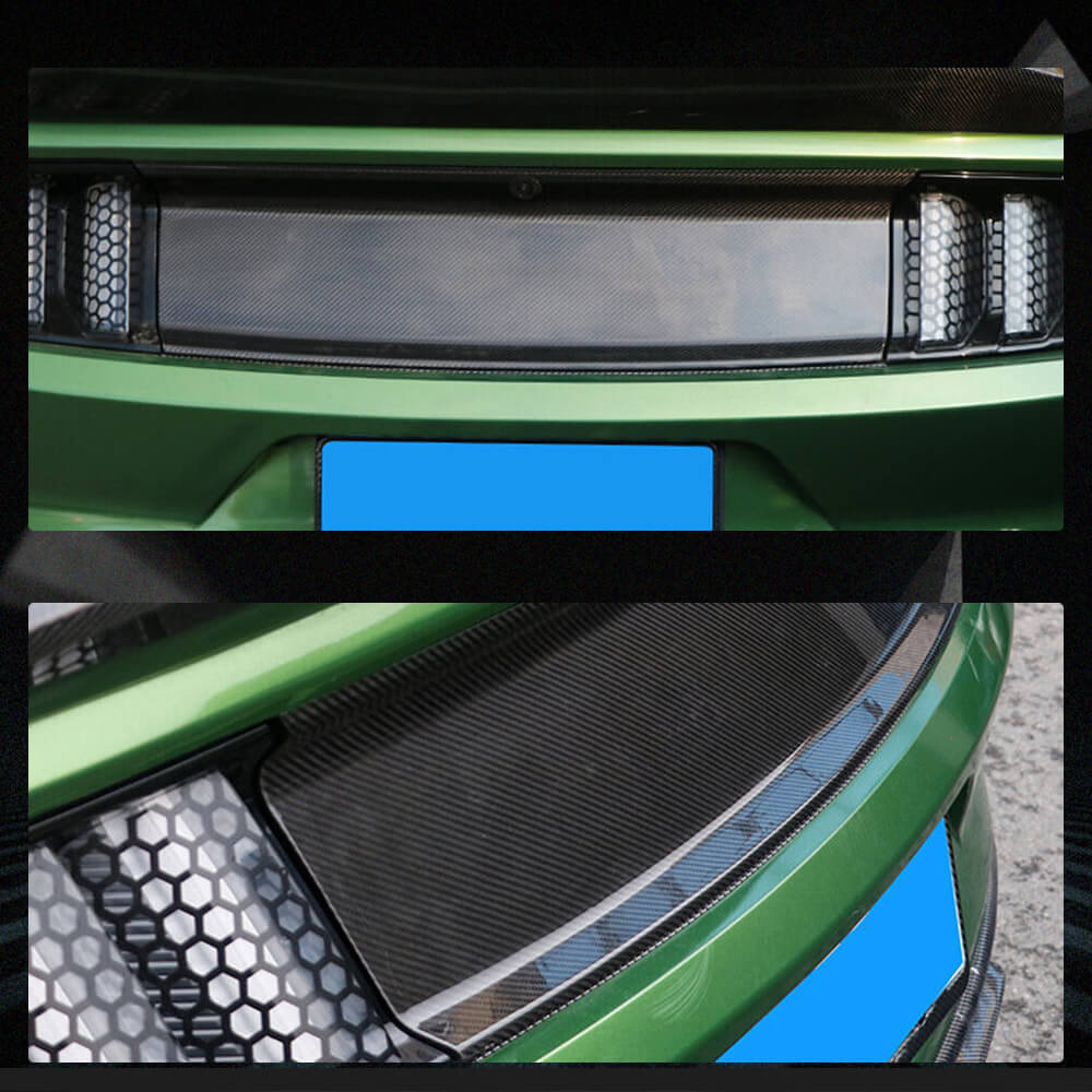 Fits for Ford Mustang Coupe 2-Door 15-20 Dry Carbon Fiber Rear Tail Trunk Lid Cover | V6 V8 GT