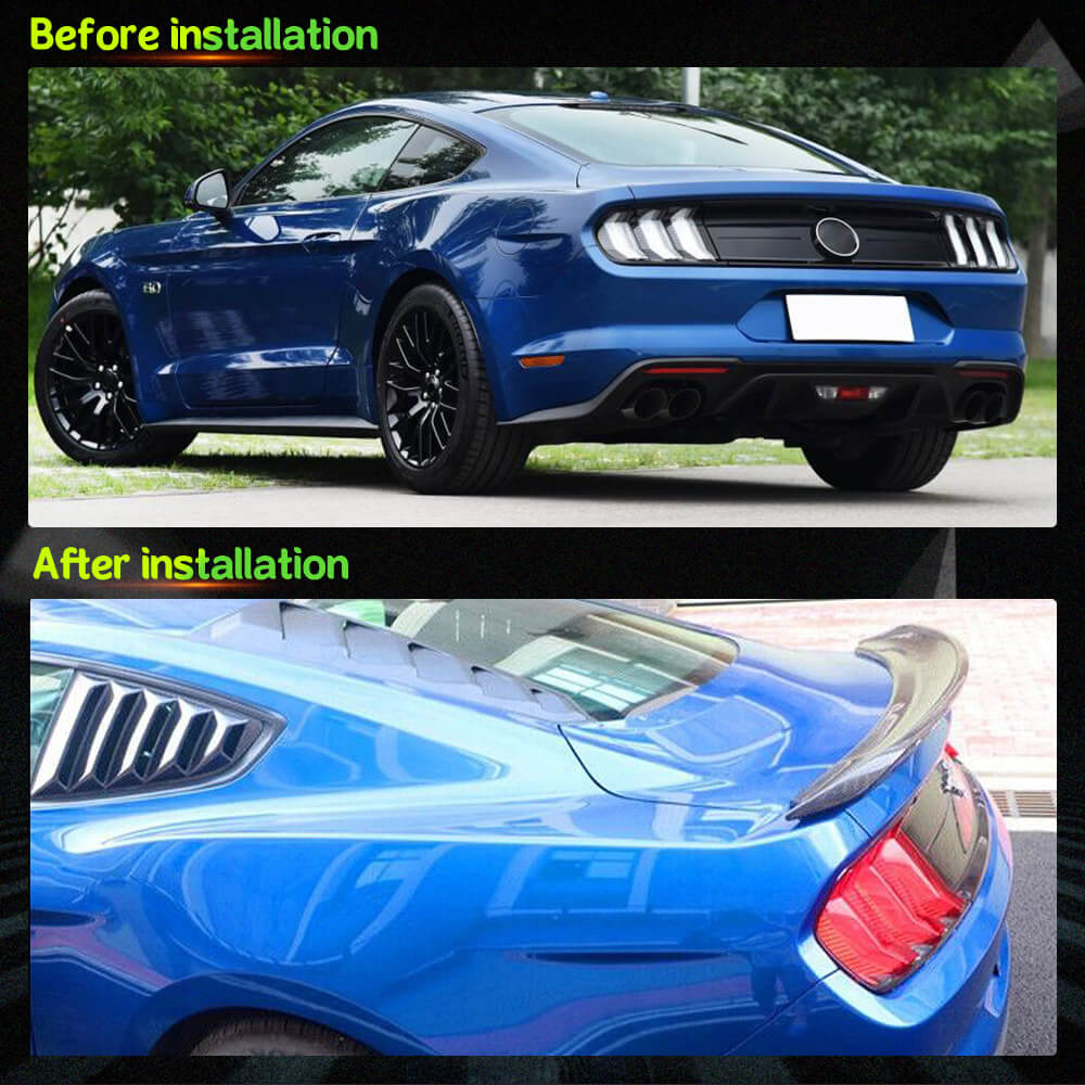 Fits for Ford Mustang Coupe 2015-2020 Rear Trunk Boot Lid Spoiler Wing Lip