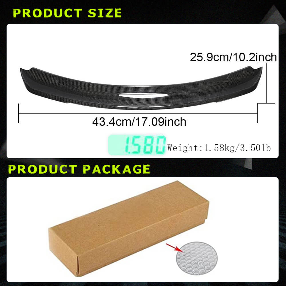 Fits for Ford Mustang Coupe 2015-2020 Rear Trunk Boot Lid Spoiler Wing Lip