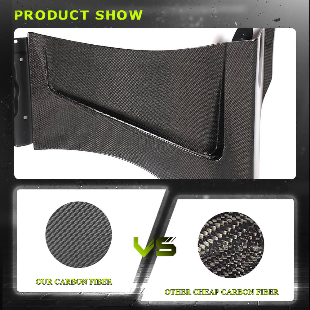Fits for Infiniti Q50 Q50S 2014-2020 Carbon Fiber Side Door Air Fender Vent Cover Wide Aero Body Kits Pair