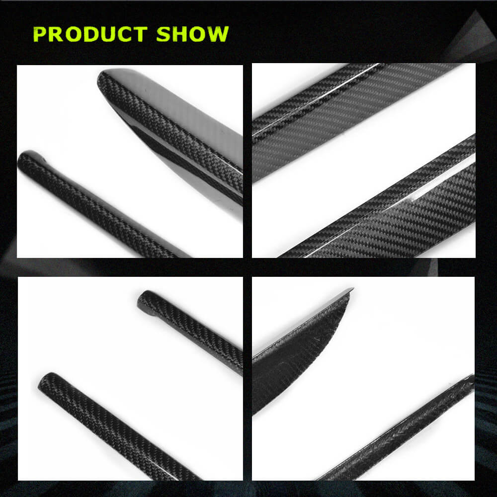 Fits for Jaguar XE X760 Carbon Fiber Side Skirts Door Rocker Panels Extension Lip