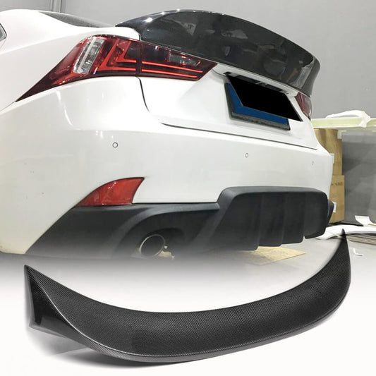Fits for Lexus IS200t IS250 IS300 IS350 IS F Carbon Fiber Rear Trunk Boot Spoiler Wing Lip Factory Outlet