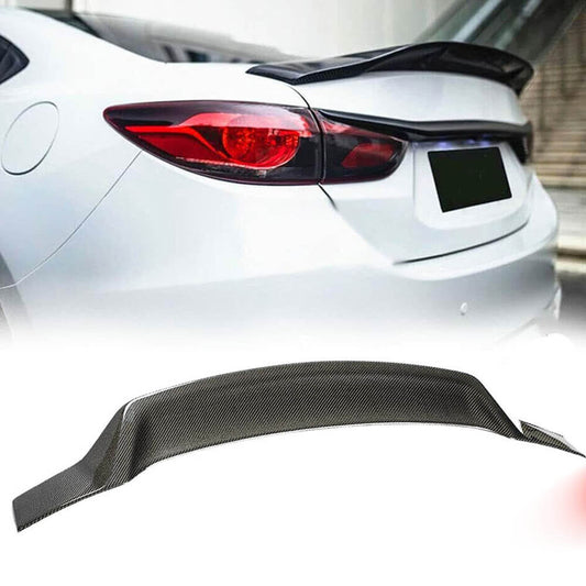 Fits for Mazda 6 Atenza 14-19 Carbon Fiber Rear Trunk Spoiler Boot Wing Lip Factory Outlet