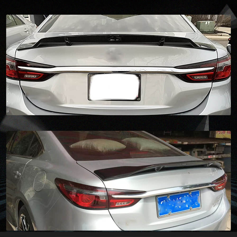 Fits for Mazda 6 Atenza 14-19 Carbon Fiber Rear Trunk Spoiler Boot Wing Lip Factory Outlet