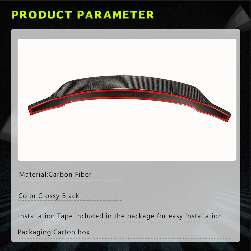 Fits for Mazda 6 Atenza 14-19 Carbon Fiber Rear Trunk Spoiler Boot Wing Lip Factory Outlet