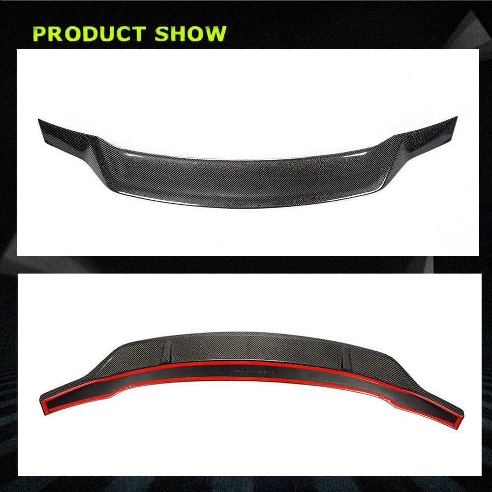 Fits for Mazda 6 Atenza 14-19 Carbon Fiber Rear Trunk Spoiler Boot Wing Lip Factory Outlet