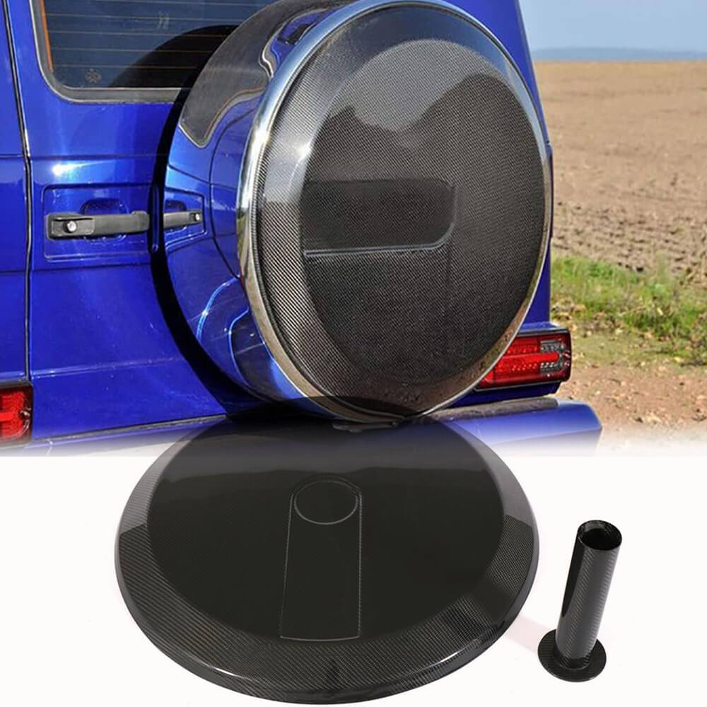 Fits for Mercedes Benz G Class W463 G500 G550 G55 G63 G65 AMG Dry Carbon Fiber Spare Wheel Tire Cover