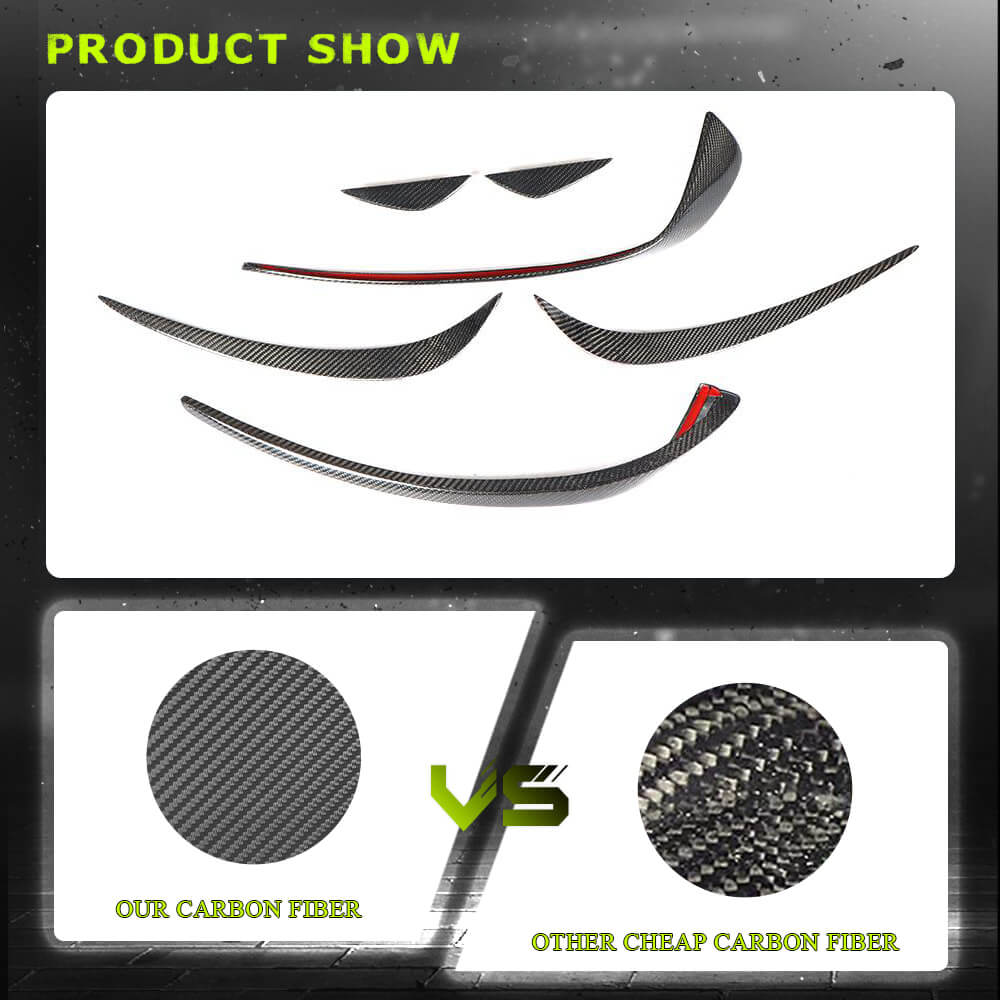 Fits for Mercedes Benz W117 C117 CLA45 AMG Pre-facelift Carbon Fiber Front Bumper Air Fender Vents