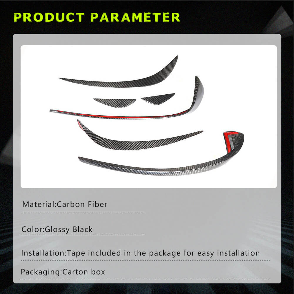 Fits for Mercedes Benz W117 C117 CLA45 AMG Pre-facelift Carbon Fiber Front Bumper Air Fender Vents