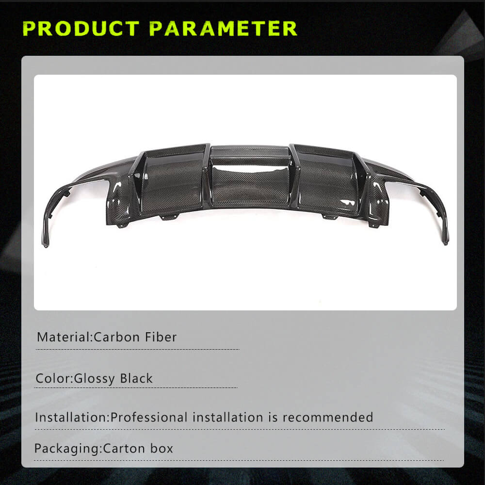 Fits for Mercedes Benz (W117) C117 CLA250 CLA45 AMG Real Carbon Fiber Rear Bumper Diffuser Valance Lip