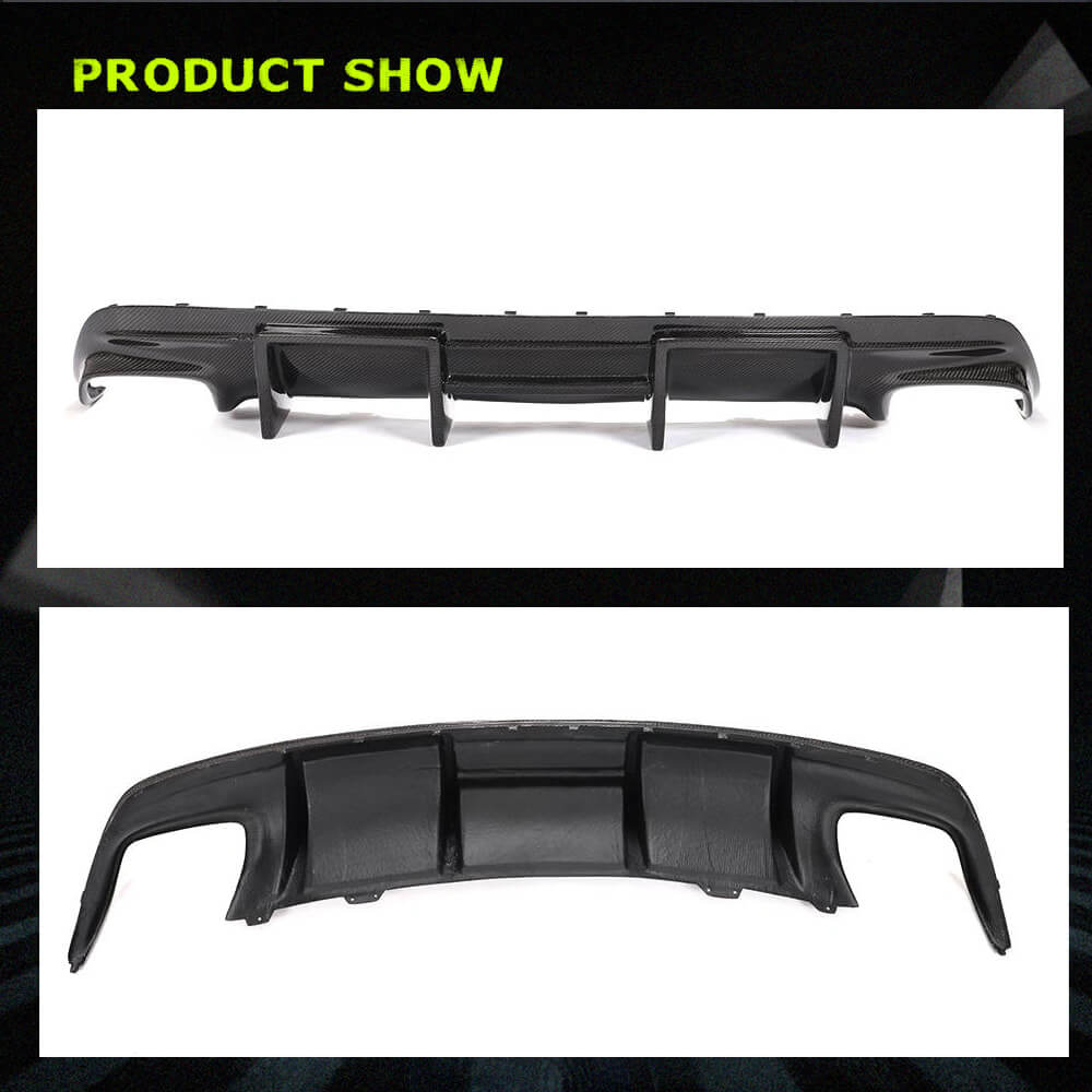 Fits for Mercedes Benz (W117) C117 CLA250 CLA45 AMG Real Carbon Fiber Rear Bumper Diffuser Valance Lip