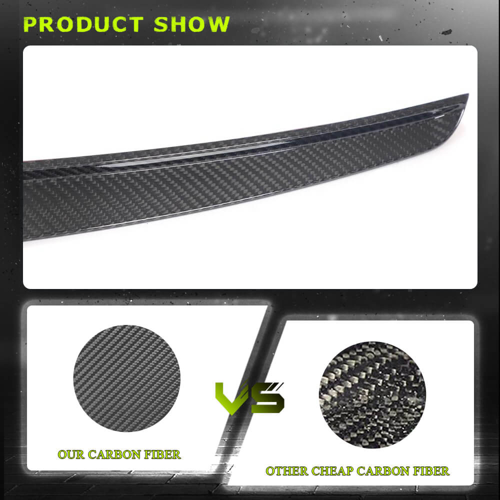 Fits for Porsche Panamera 971 Dry Carbon Fiber Rear Trunk Spoiler Wing Lip Factory Outlet