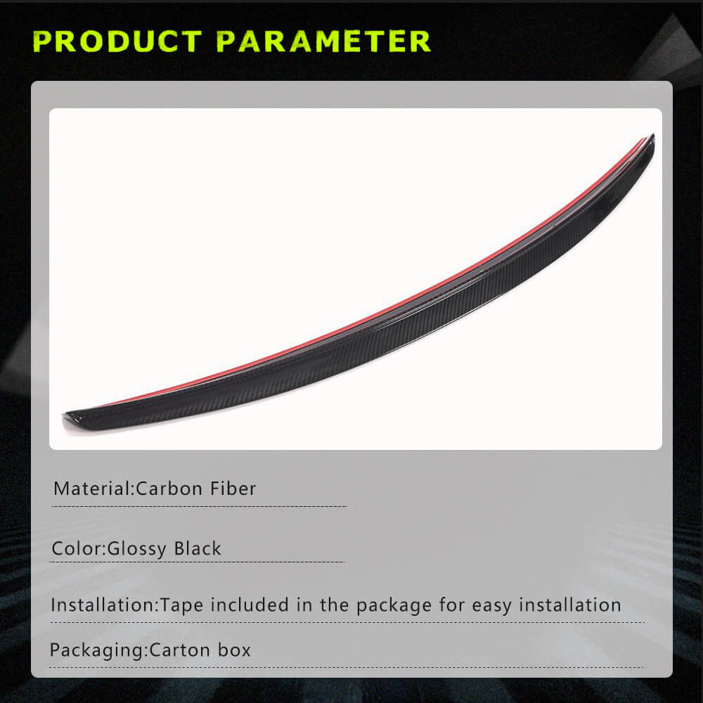 Fits for Porsche Panamera 971 Dry Carbon Fiber Rear Trunk Spoiler Wing Lip Factory Outlet