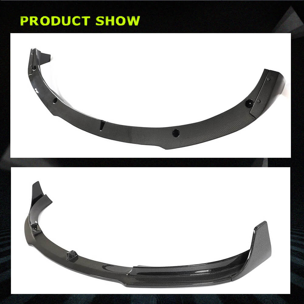 Fits for Tesla Model 3 16-22 Carbon Fiber Front Bumper Lip Chin Spoiler