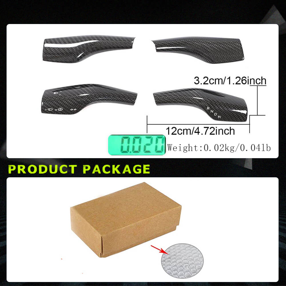 Fits for Tesla Model 3 18-20 Carbon Fiber Turn Light Controller Cover