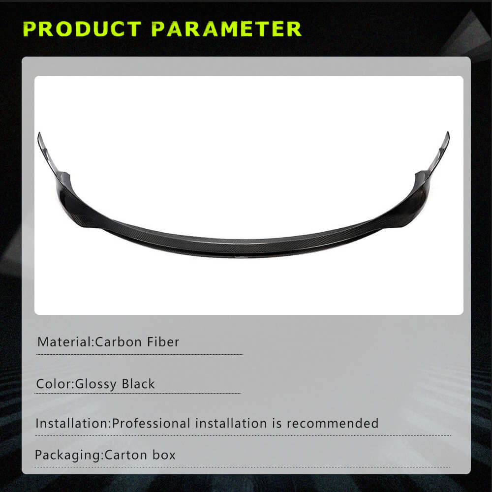 Fits for Tesla Model 3 Sedan 16-22 Carbon Fiber Front Bumper Lip Chin Spoiler