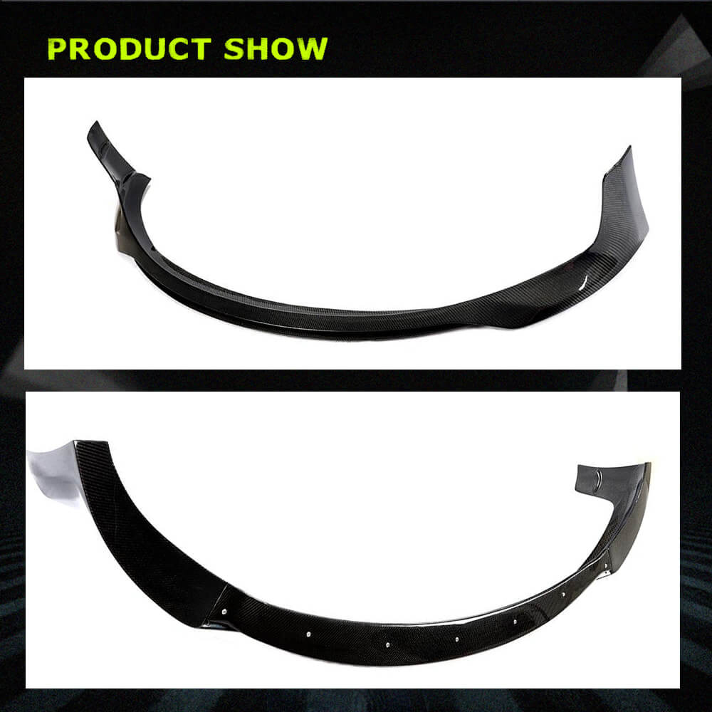 Fits for Tesla Model 3 Sedan 16-22 Carbon Fiber Front Bumper Lip Chin Spoiler