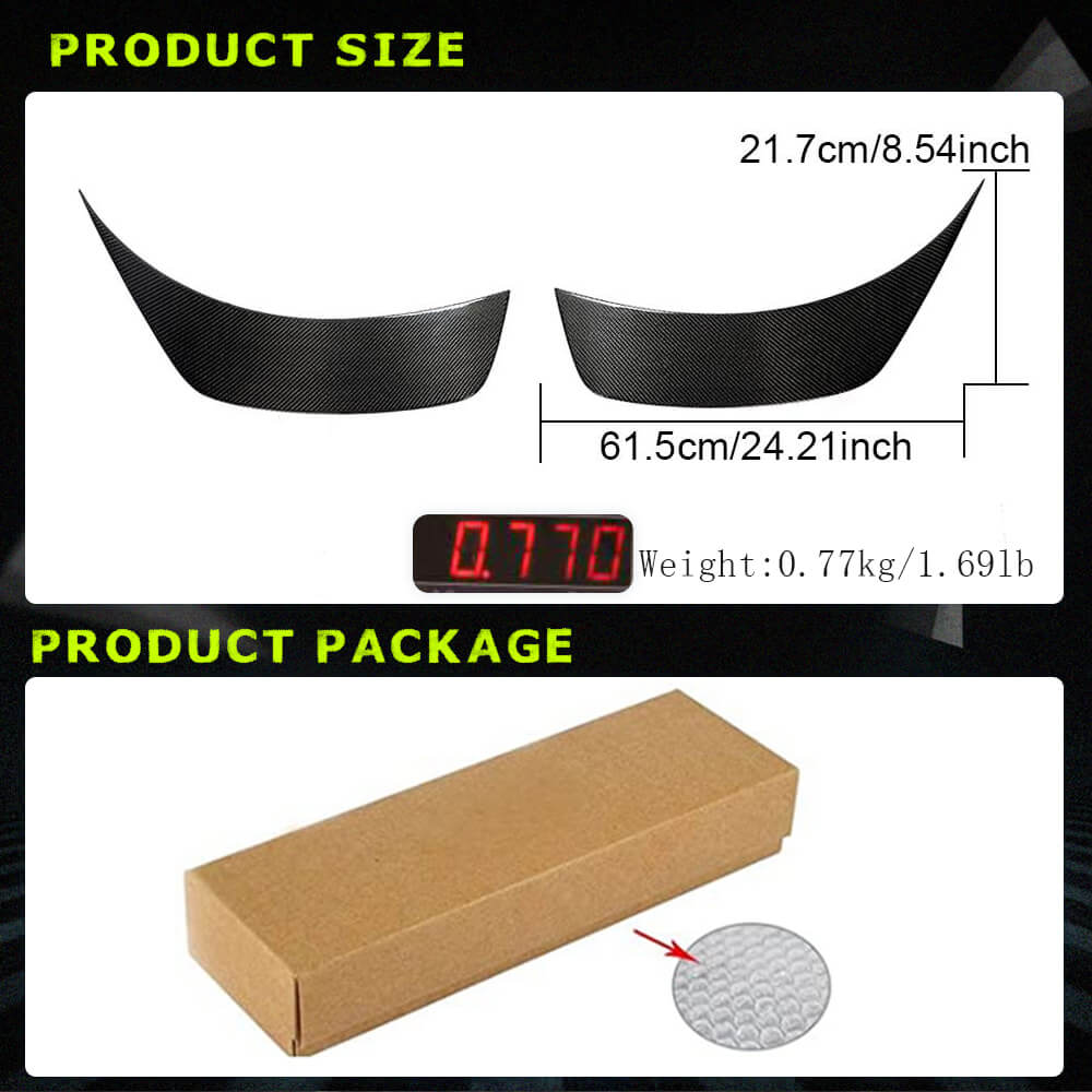 Fits for Tesla Model 3 Sedan 16-22 Carbon Fiber Rear Side Air Fender Vents