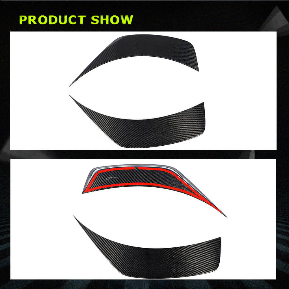 Fits for Tesla Model 3 Sedan 16-22 Carbon Fiber Rear Side Air Fender Vents