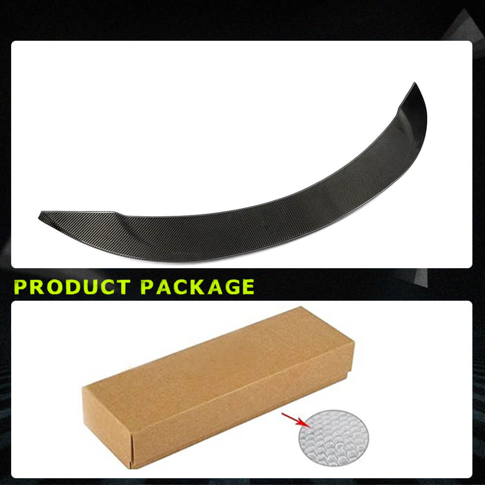 Fits for Tesla Model 3 Sedan 16-22 Carbon Fiber Rear Trunk Boot Spoiler Wing Lip