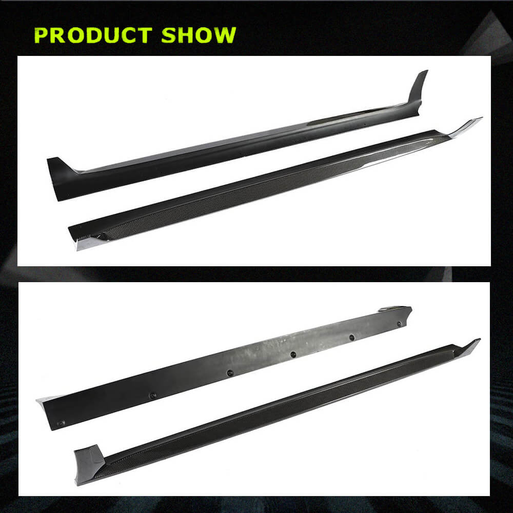 Fits for Tesla Model 3 Sedan 16-22 Carbon Fiber Side Skirts Extension