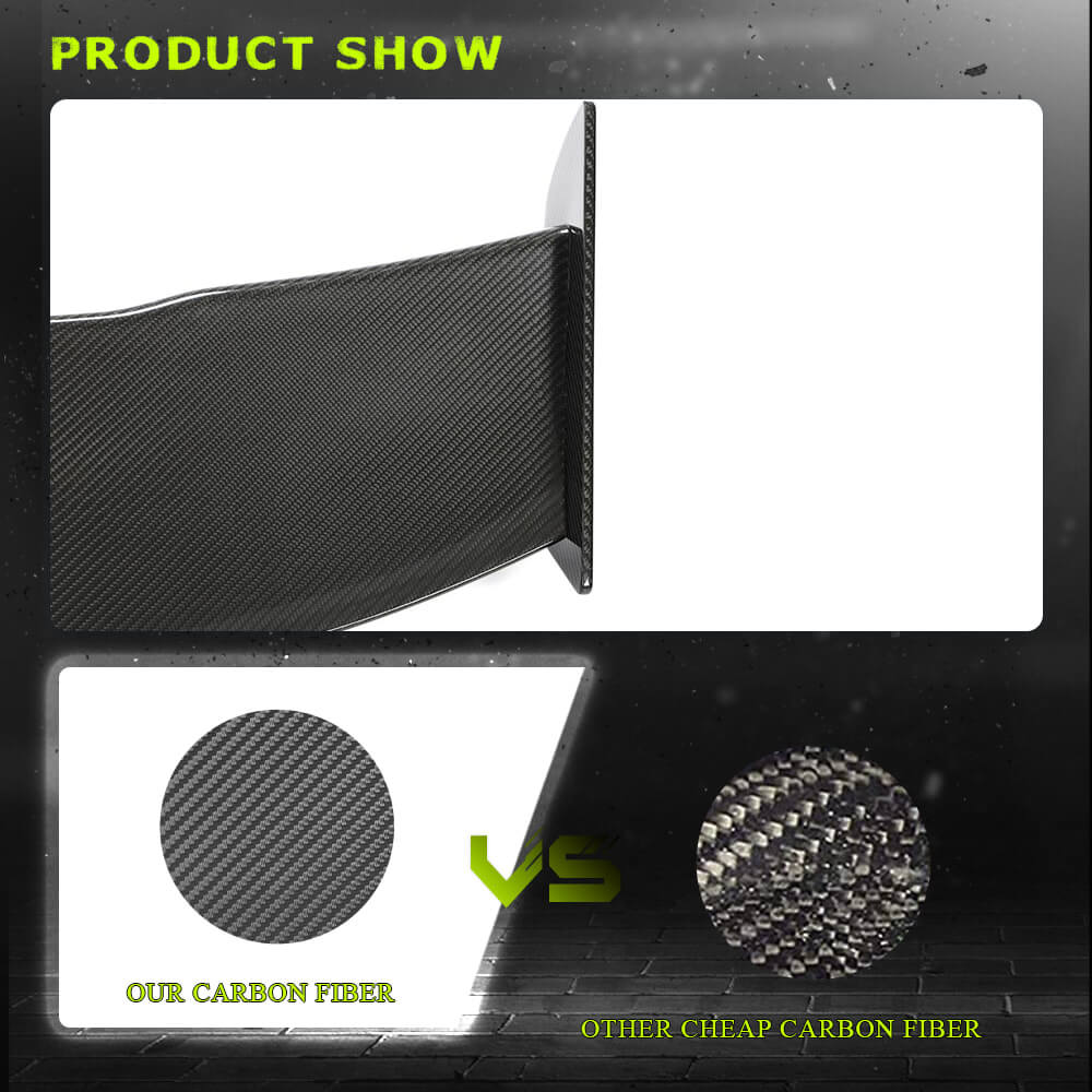 Fits for Tesla Model 3 Sedan 16-22 Dry Carbon Fiber Rear Trunk Spoiler Wing