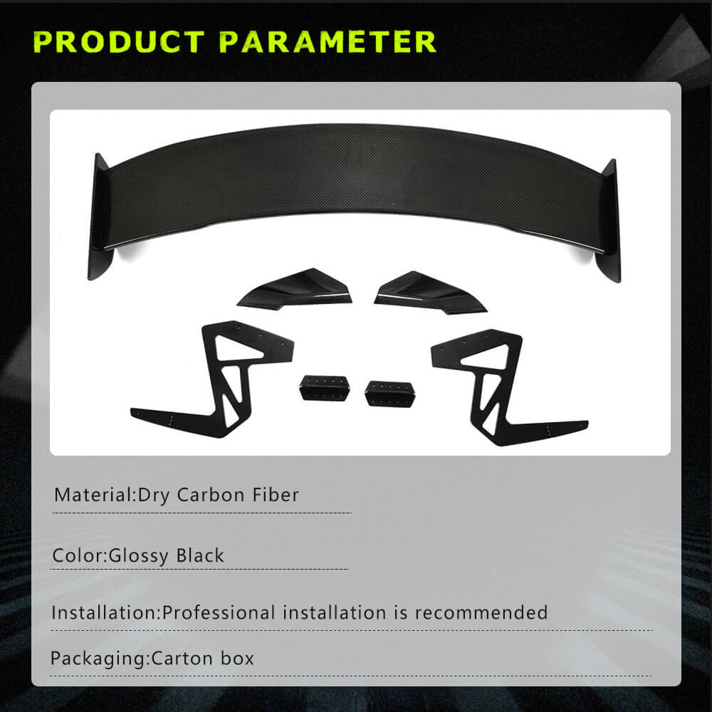 Fits for Tesla Model 3 Sedan 16-22 Dry Carbon Fiber Rear Trunk Spoiler Wing
