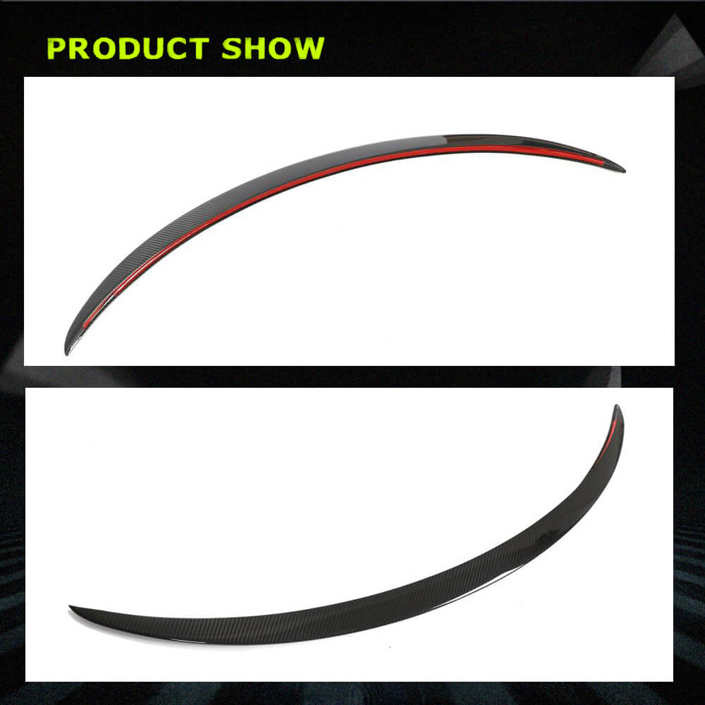 Fits for Tesla Model 3 Sedan 17-23 Carbon Fiber Rear Trunk Spoiler Wing Lip