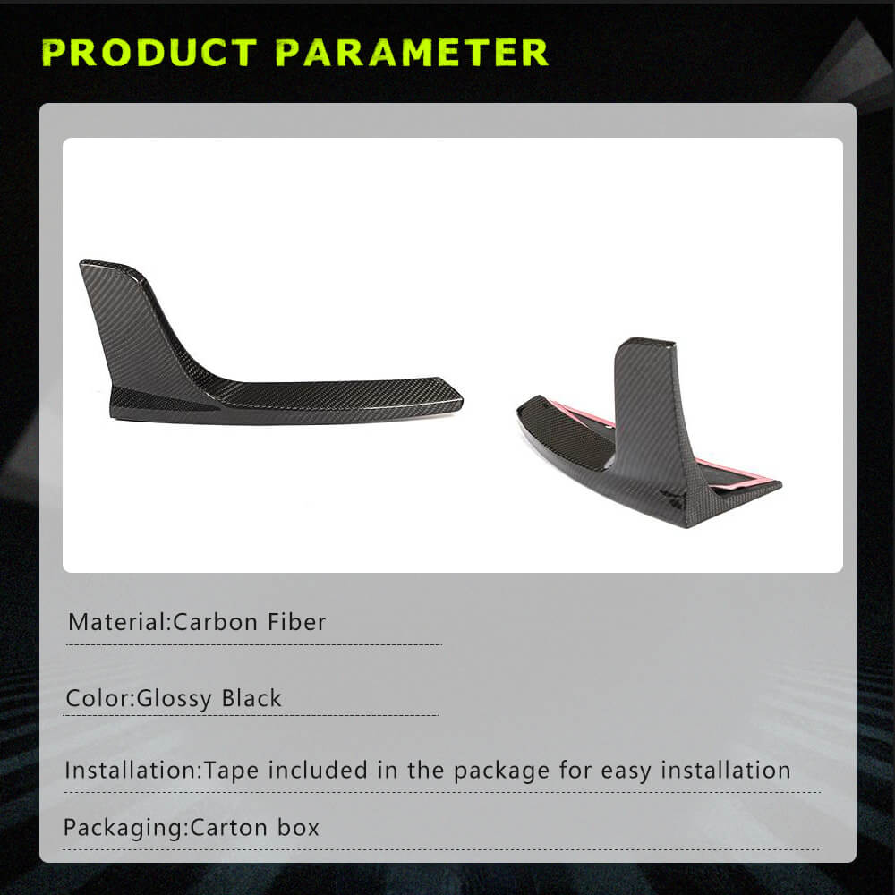 Fits for Tesla Model 3 Sedan Carbon Fiber Rear Splitters