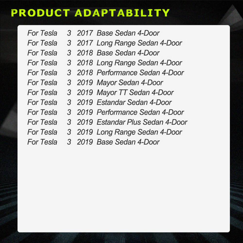 Fits for Tesla Model 3 Sedan Carbon Fiber Rear Trunk Spoiler Wing Lip