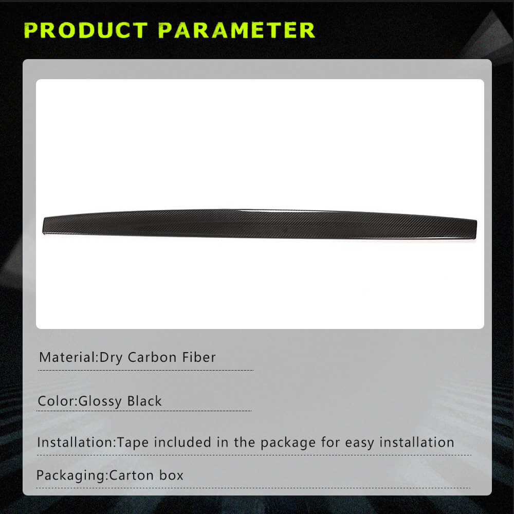 Fits for Tesla Model 3 & Y Dry Carbon Fiber Interior Dashboard Decoration Cover Trim