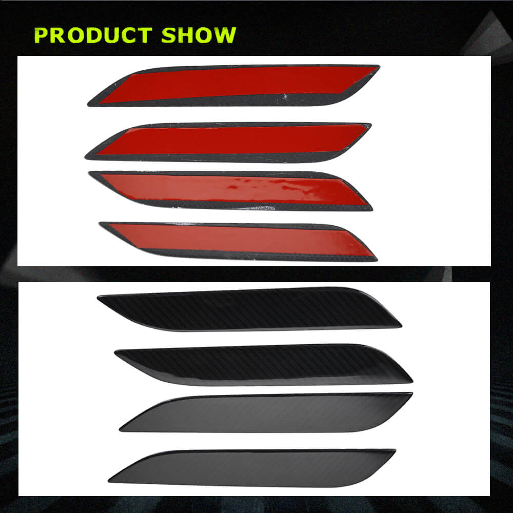 Fits for Tesla Model S 2014-2022 Carbon Fiber Car Door Handle Cover Door Push Handle Cover 4pcs