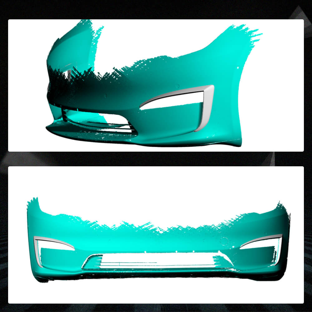 Fits for Tesla Model S 2021-2023 Carbon Fiber Front Bumper Air Fender Vents