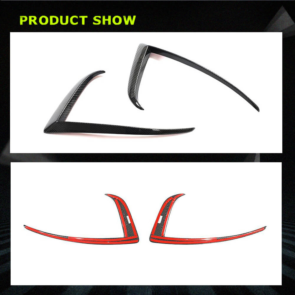 Fits for Tesla Model S 2021-2023 Carbon Fiber Front Bumper Air Fender Vents