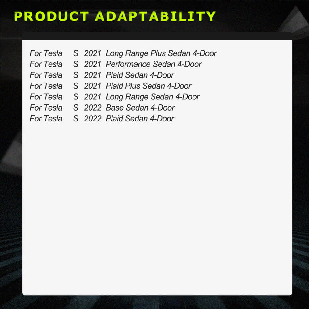 Fits for Tesla Model S 21-22 Carbon Fiber Side Skirts Extension