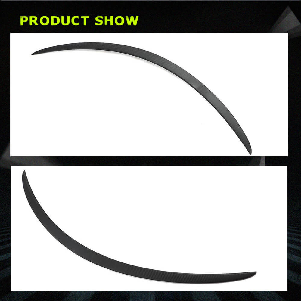 Fits for Tesla Model S Sedan 14-23 Dry Carbon Fiber Rear Trunk Spoiler Wing