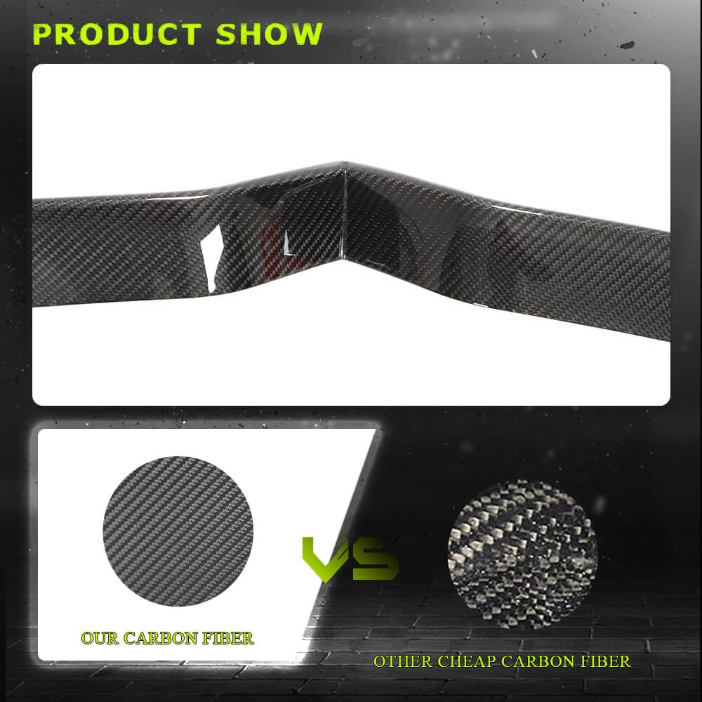 Fits for Tesla Model X 16-21 Carbon Fiber Front Grille Frame Cover Trim Front Hood Billet Racing Grill Grille