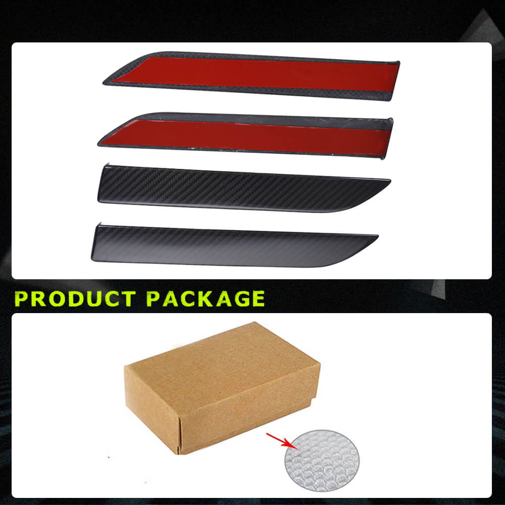 Fits for Tesla Model X 2016-2020 Carbon Fiber Car Door Handle Cover Door Push Handle Cover 4pcs