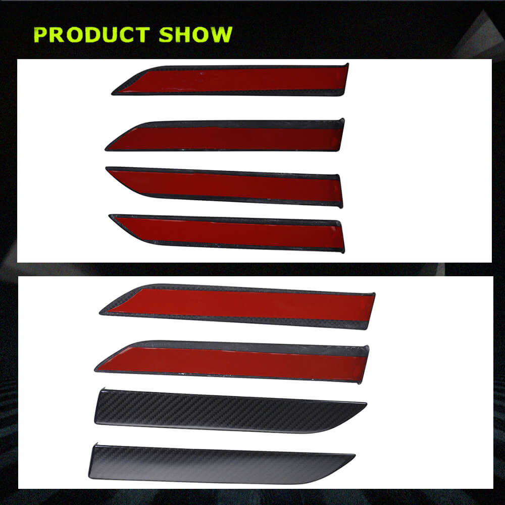 Fits for Tesla Model X 2016-2020 Carbon Fiber Car Door Handle Cover Door Push Handle Cover 4pcs