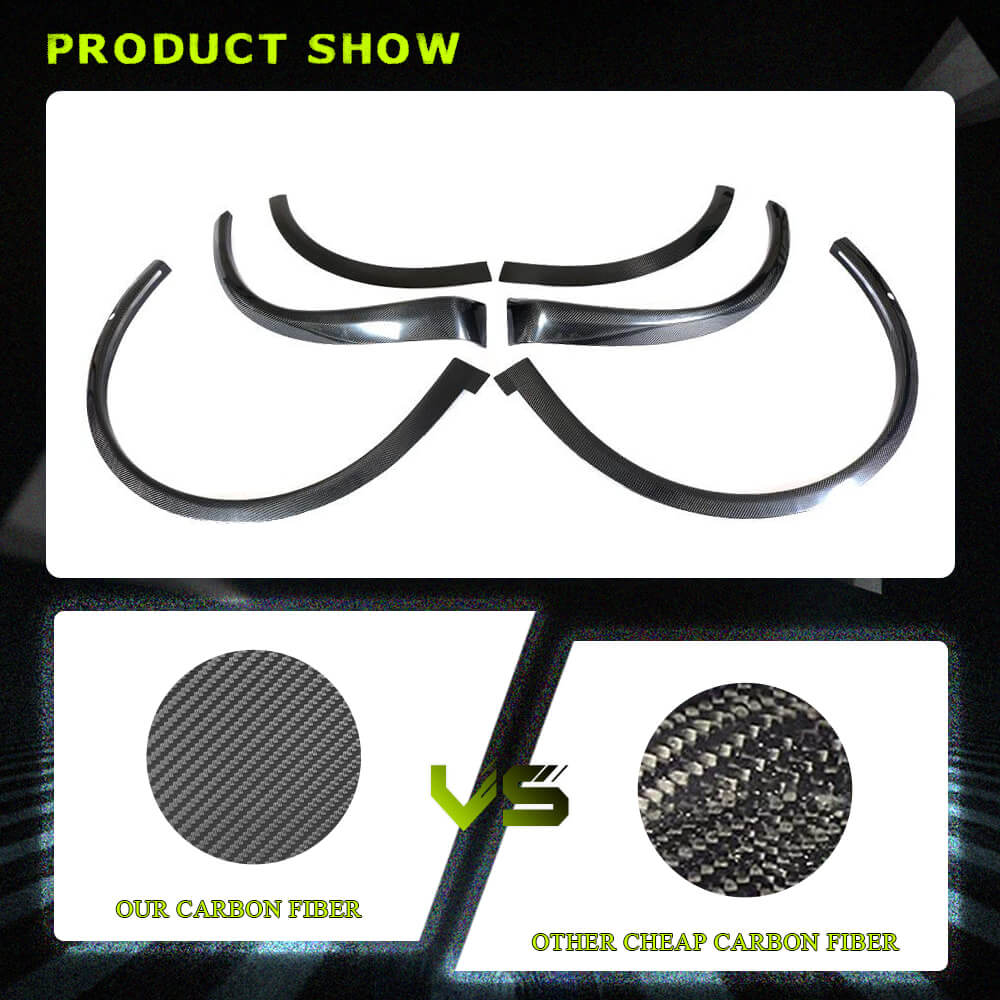 Fits for Tesla Model X Carbon Fiber Wheel Arch Fender Flares