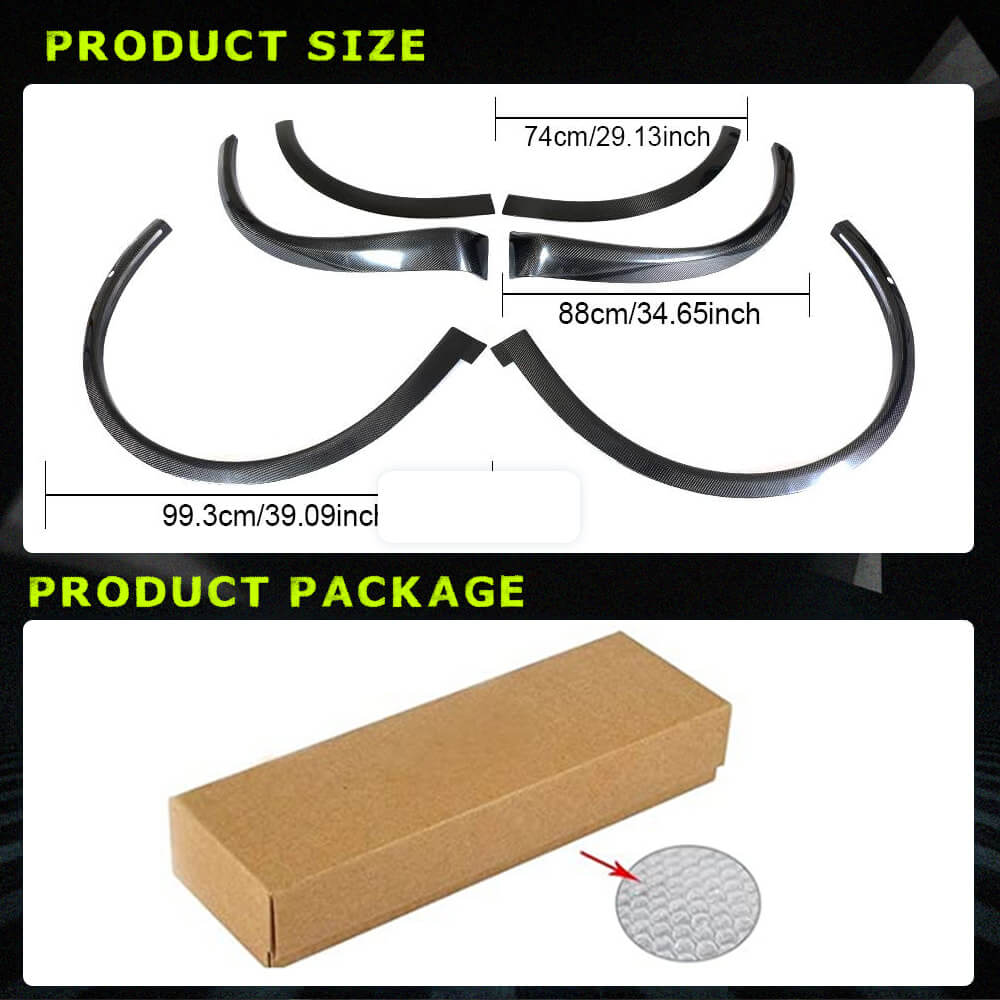 Fits for Tesla Model X Carbon Fiber Wheel Arch Fender Flares