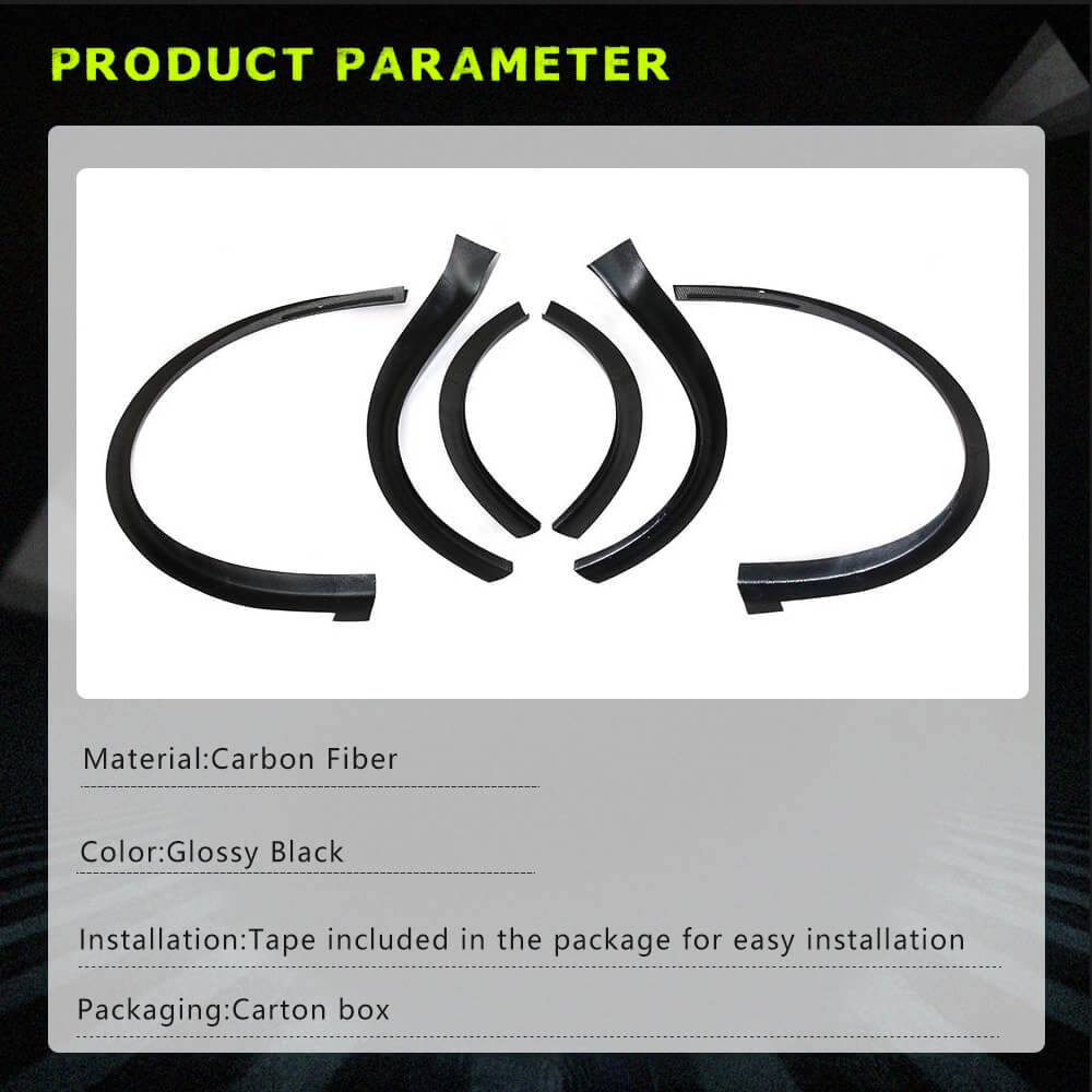 Fits for Tesla Model X Carbon Fiber Wheel Arch Fender Flares