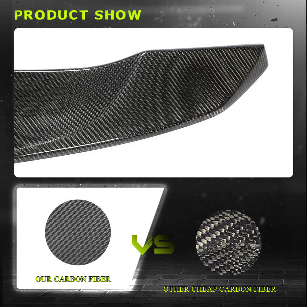 Fits for Tesla Model Y 19-21 Carbon Fiber Rear Trunk Spoiler Wing