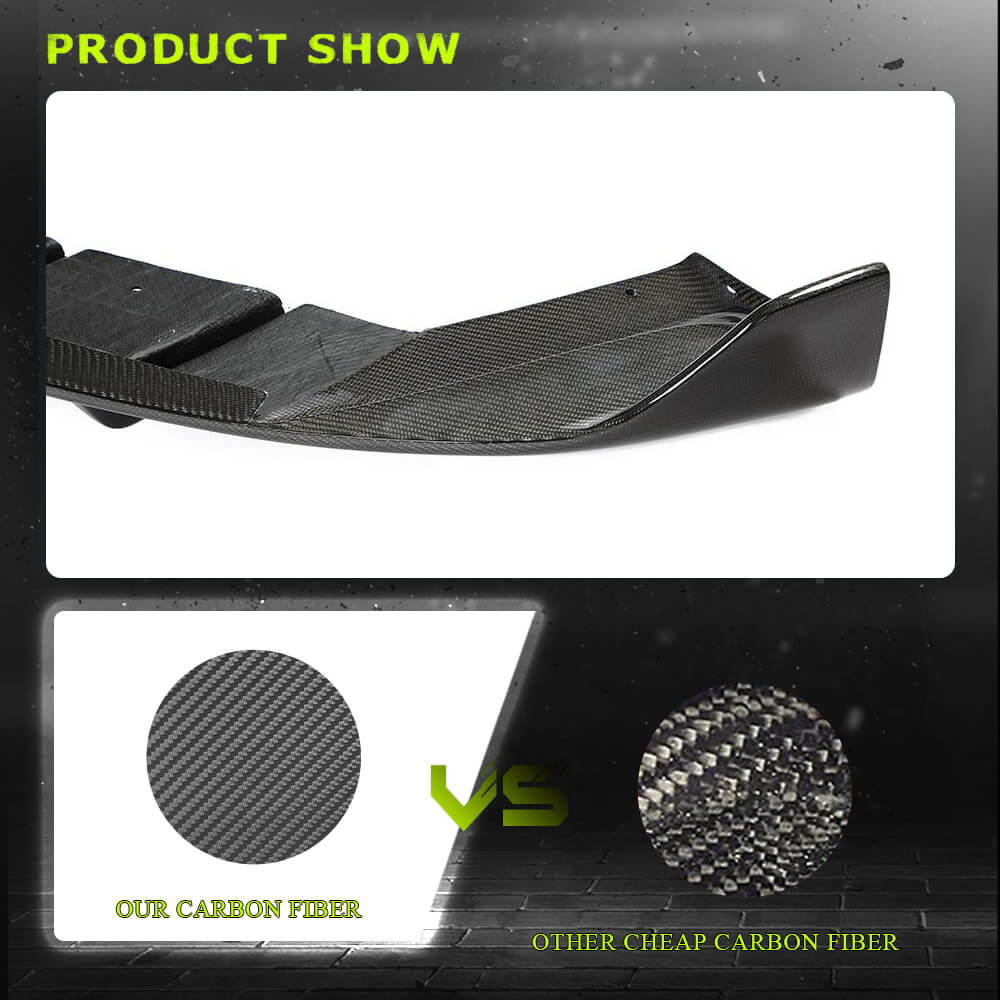 Fits for Tesla Model Y 19-22 Carbon Fiber Rear Bumper Diffuser