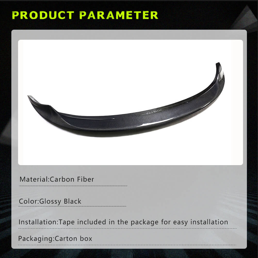 Fits for Tesla Model Y 19-22 Carbon Fiber Rear Trunk Spoiler Wing