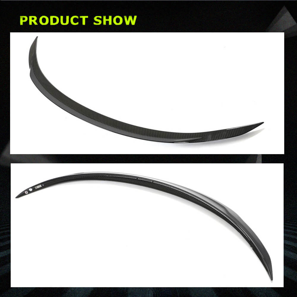 Fits for Tesla Model Y 19-22 Dry Carbon Fiber Rear Trunk Spoiler Wing