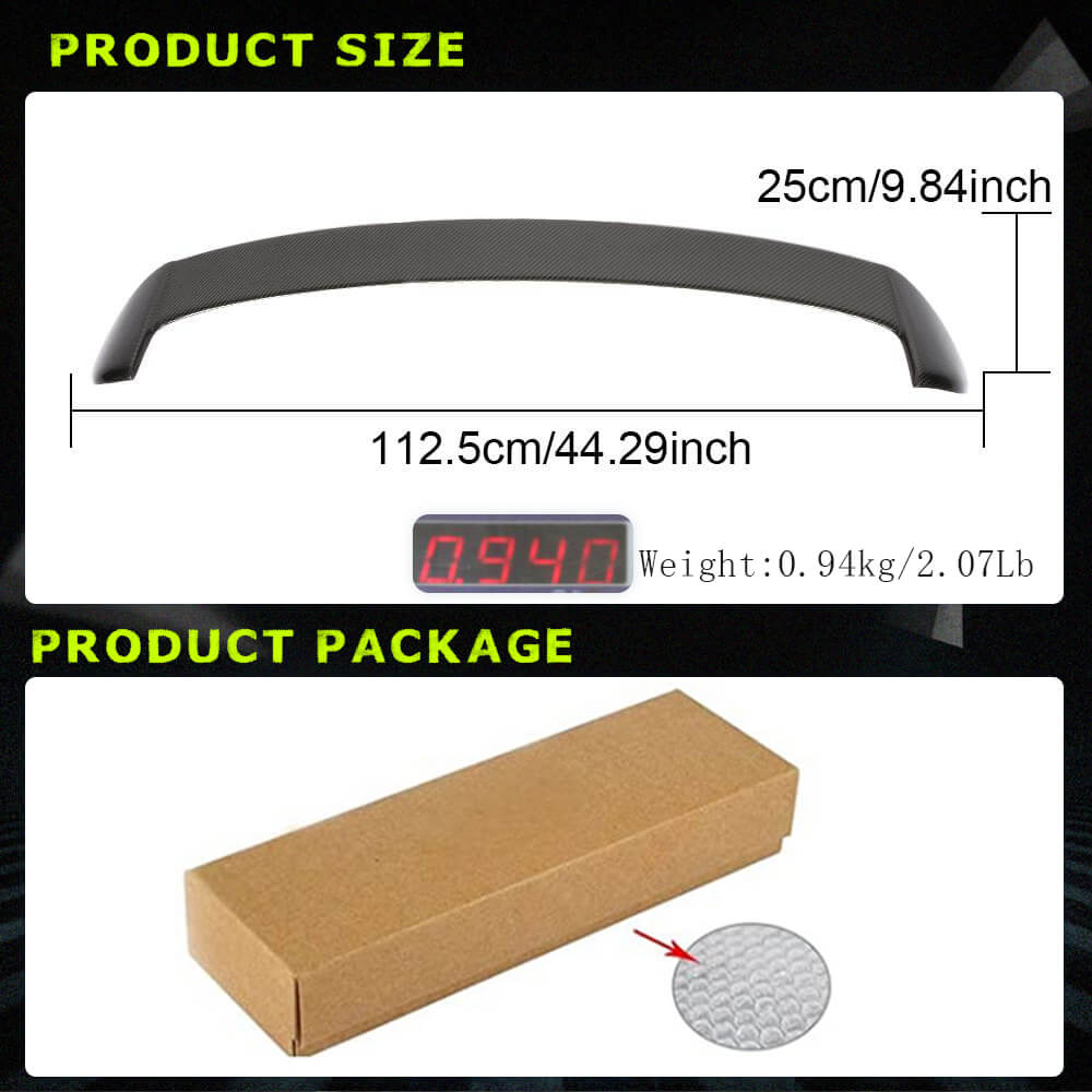 Fits for Volkswagen VW Golf 6 MK6 Base Carbon Fiber Rear Roof Boot Spoiler Wing Lip Factory Outlet
