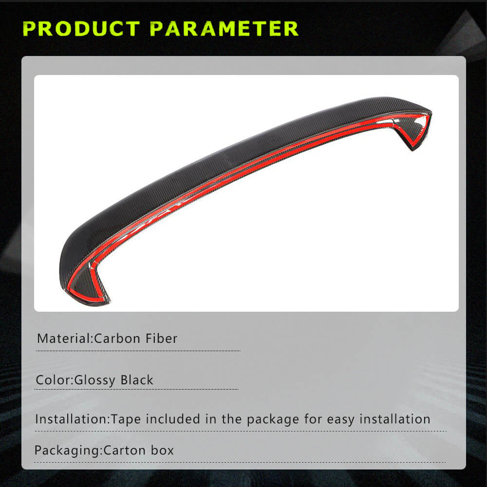 Fits for Volkswagen VW Golf 6 MK6 Base Carbon Fiber Rear Roof Boot Spoiler Wing Lip Factory Outlet