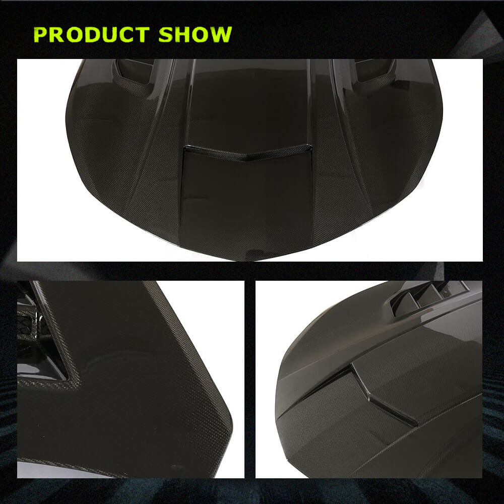 Fits for Chevrolet Camaro Carbon Fiber Engine Hood Bonner Cover Widebody Kit