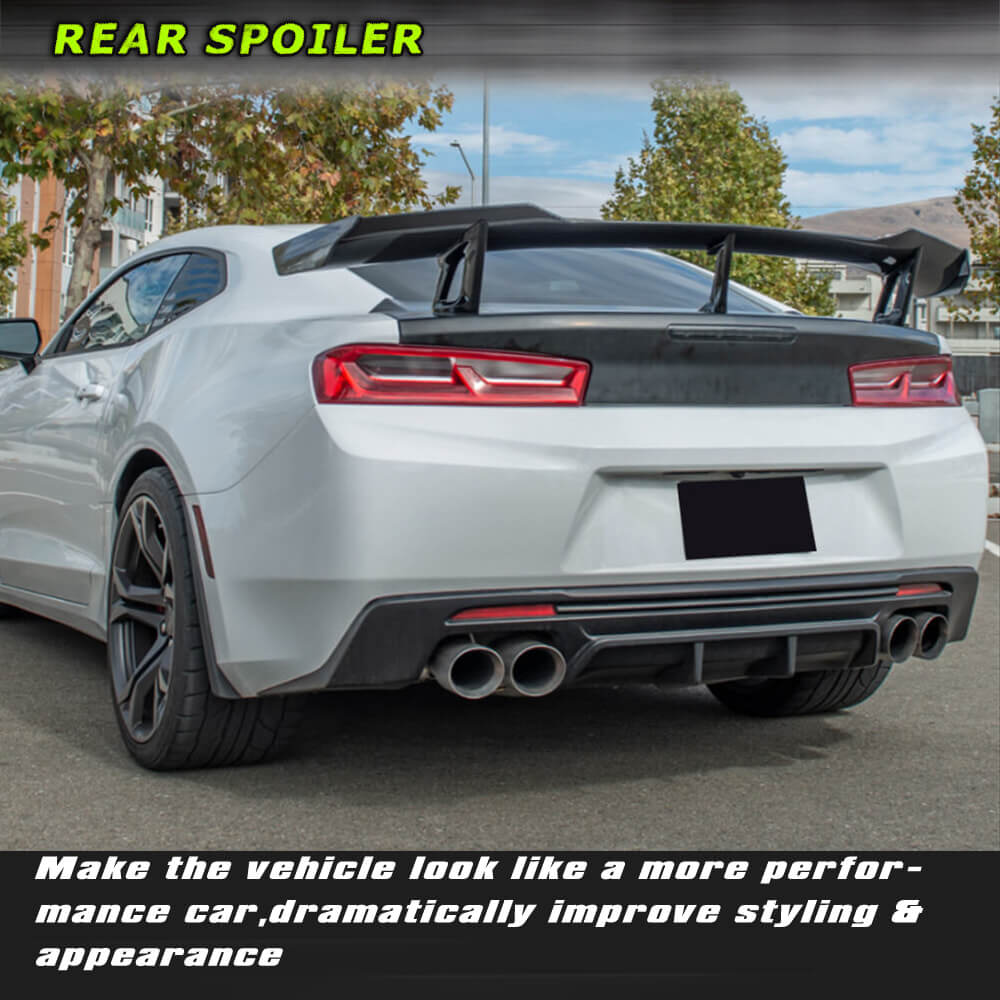 Fits for Chevrolet Camaro Coupe Carbon Fiber Rear Trunk Spoiler Wing Lip